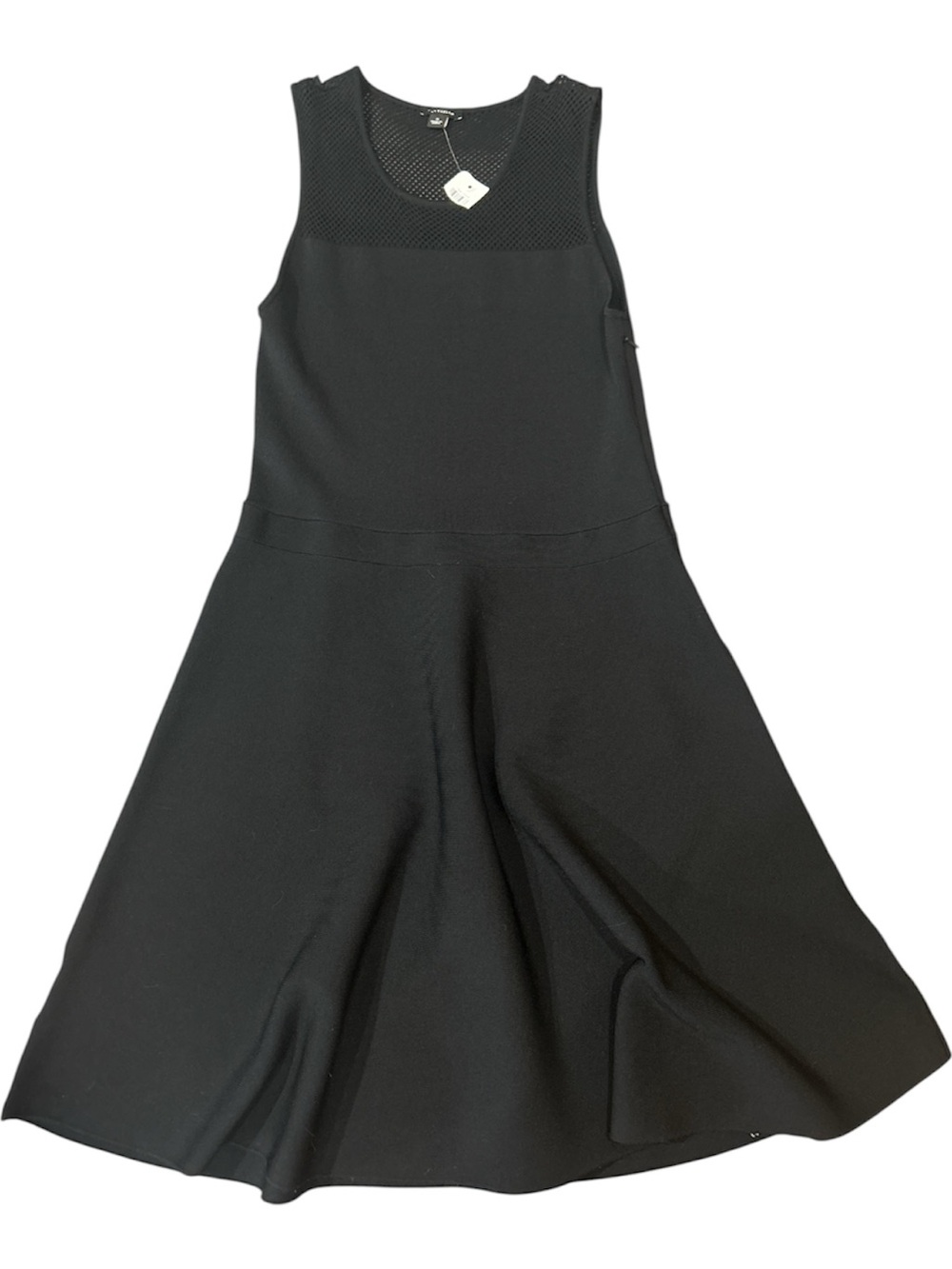 Ann Taylor Black Sleeveless Fit-and-Flare Dress Sz S NWT